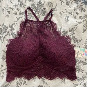 PINK high neck bra